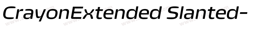CrayonExtended Slanted字体转换